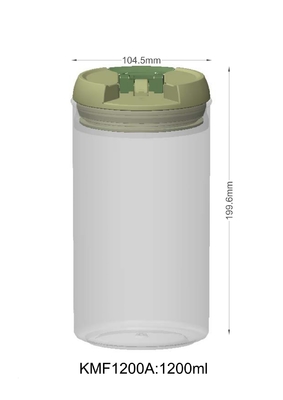 シリコーンのAS/ABS 1200ml ODM色ペット プラスチックびんの食品等級