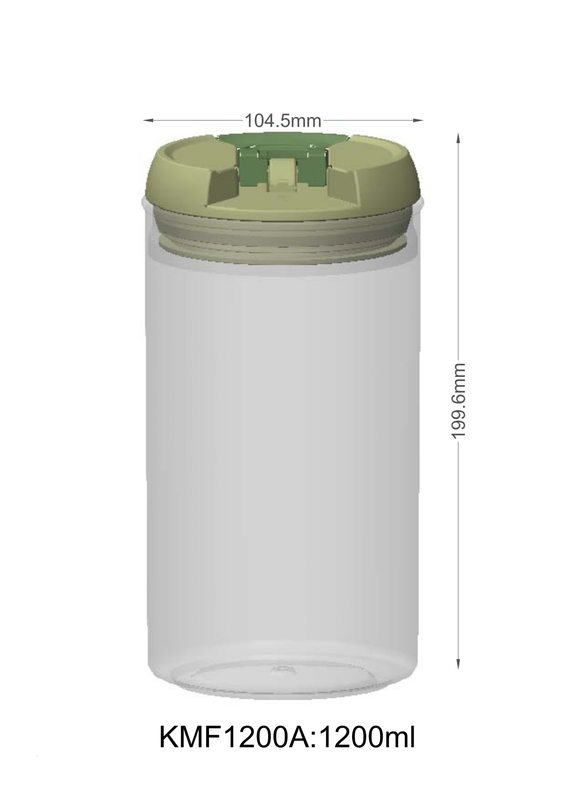 シリコーンのAS/ABS 1200ml ODM色ペット プラスチックびんの食品等級